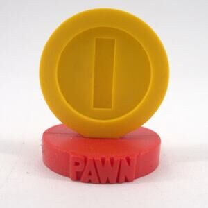 Nintendo Super Mario Chess Game Replacement Coin Token Pawn Toy 2009